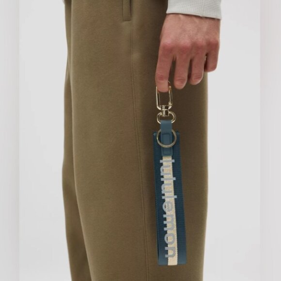 Lululemon Never Lost Keychain- Warp Teal/Gold/Bone - Picture 2 of 5